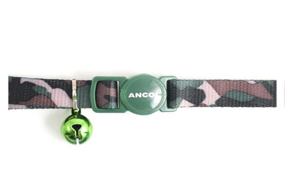 Ancol Safety Buckle Cat Collar Camoflage Green